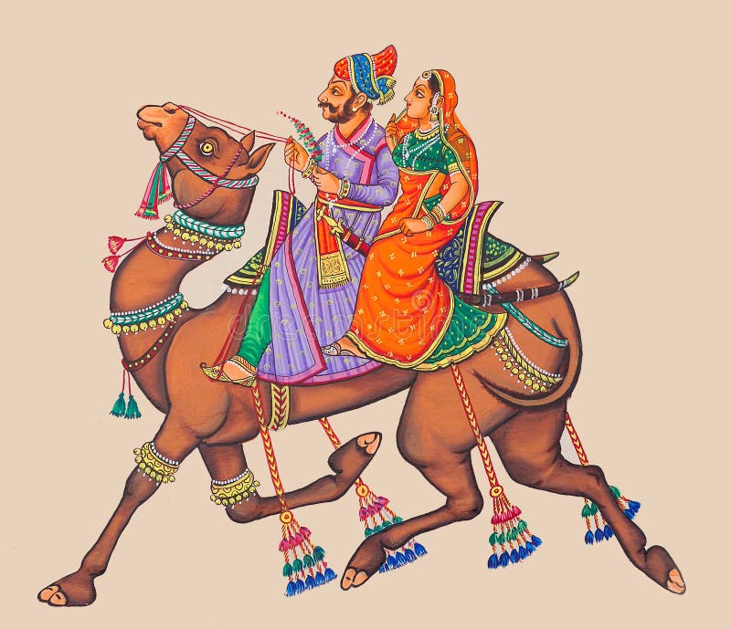 Pittura colourful tradizionale della parete al vecchio haveli in Udaipur, Ragiastan, India immagini stock libere da diritti Pittura colourful tradizionale della parete al vecchio haveli in Udaipur, Ragiastan, India immagini stock libere da diritti