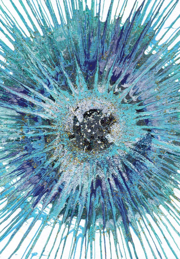 Pittura di espressionismo astratto - Marine Pearl illustrazione vettoriale Pittura di espressionismo astratto - Marine Pearl illustrazione vettoriale