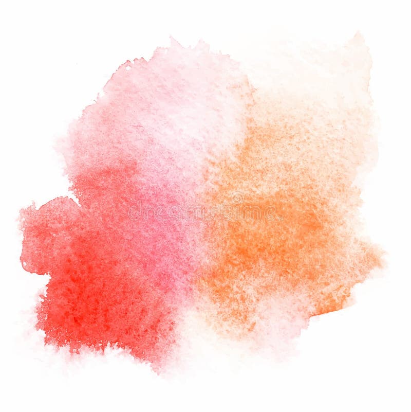Pittura rossa luminosa dell'acquerello della macchia della spruzzata Illustrazione di Grunge illustrazione vettoriale