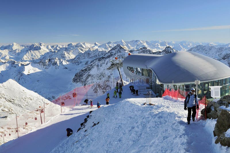Pitztal ośrodek narciarski obrazy stock Pitztal ośrodek narciarski obrazy stock