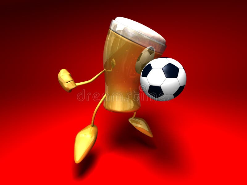 piwny futbol gra ilustracja wektor piwny futbol gra ilustracja wektor