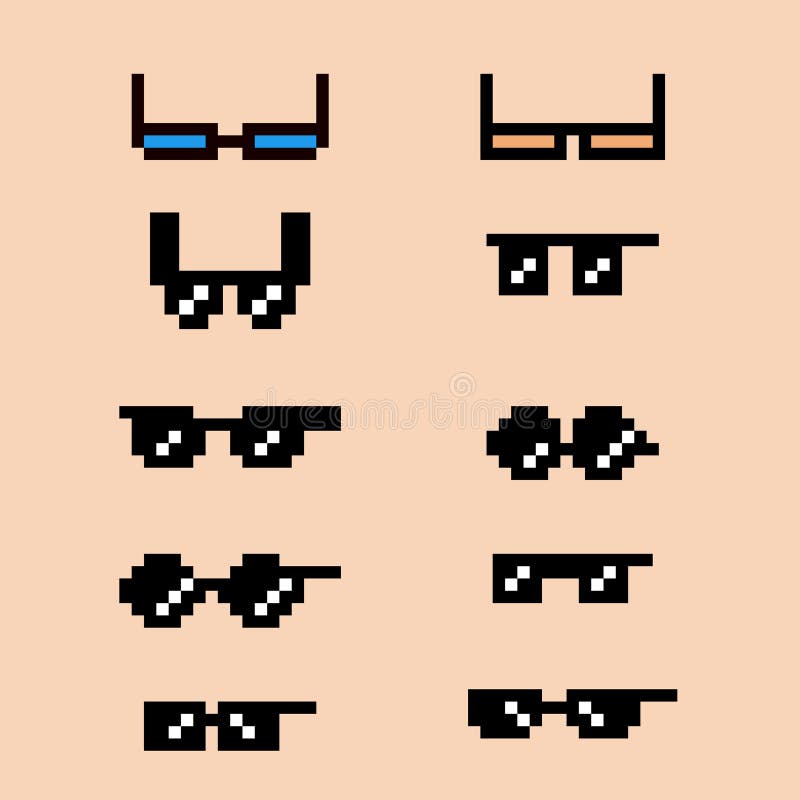 Pixelated Glasses Stock Illustrations – 239 Pixelated Glasses Stock ...