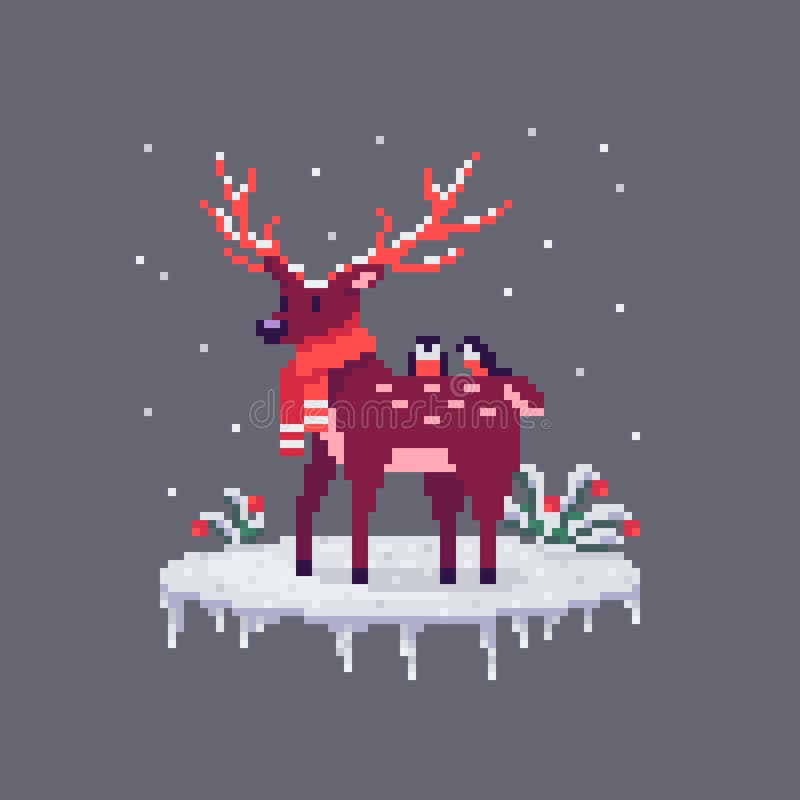 Featured image of post Pixel Art Grid Reindeer / Well you&#039;re in luck, because here they come.