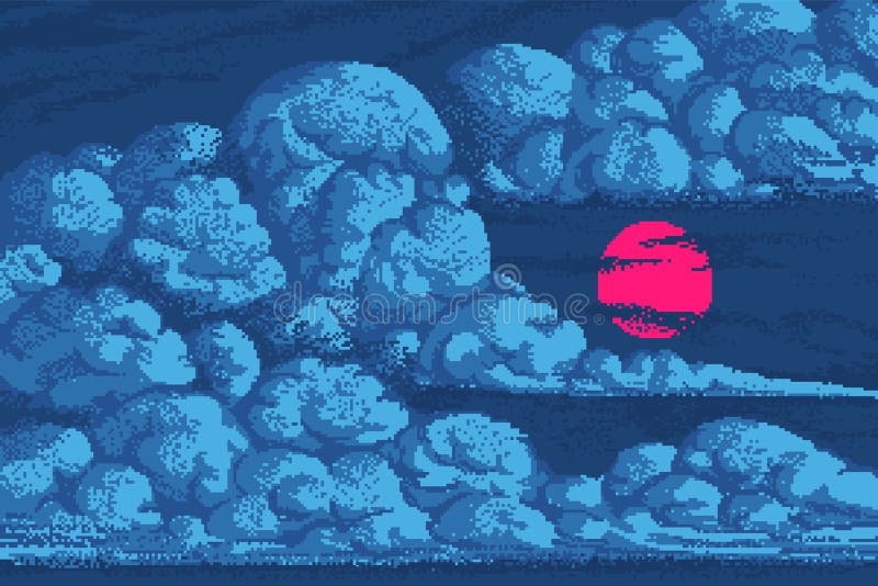 Pixel Art Clouds sẽ mang đến cho bạn một cái nhìn hoàn toàn mới về những cơn bão, đám mây và biển khơi. Hình ảnh pixel hoạt động như những ngón tay thần kỳ, vẽ nên một thế giới tuyệt đẹp chỉ với vài cú click.