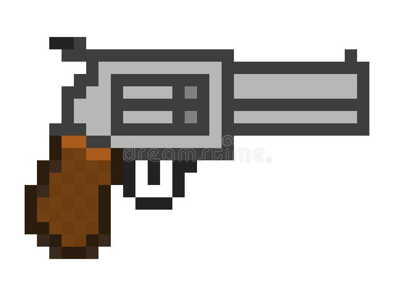 Pixel Revolver Stock Illustrations – 55 Pixel Revolver Stock