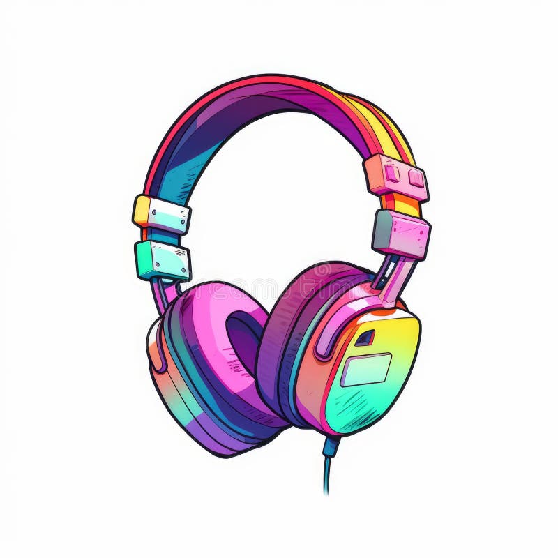 Pixel Art Headphones: Vibrant Colors for Retro Game Style Stock ...