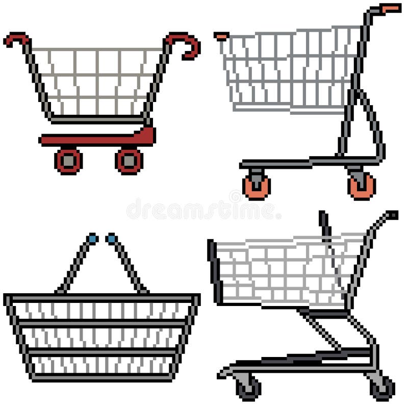 Shopping Cart Pixel Art Minecraft hannahmclaren