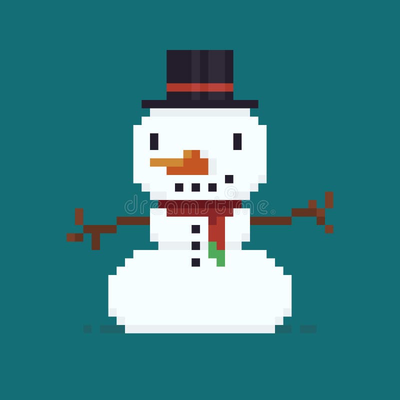 https://thumbs.dreamstime.com/b/pixel-art-snowman-111728548.jpg