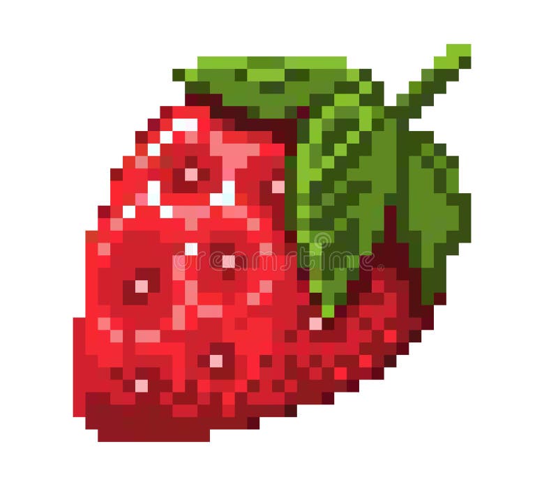 set of pixel art green vegetables icon. 32x32 pixels. Vector