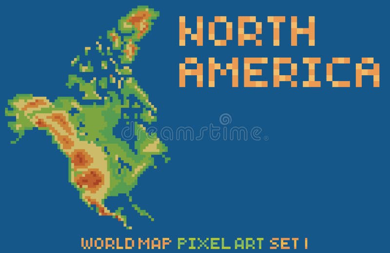 Pixel Art Style Map Stock Illustrations 566 Pixel Art Style Map