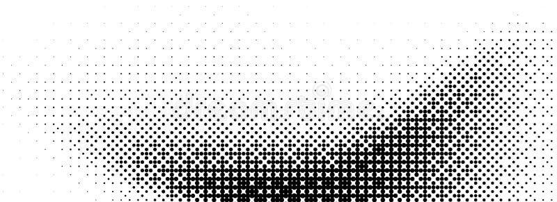 Pixel bitmap texture. Black dither pattern wallpaper. Abstract glitch gradient pattern. 8 bit video game background royalty free illustration