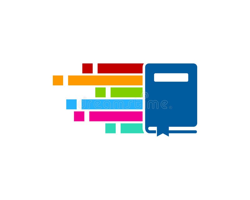 Pixel-Buch Logo Icon Design stock abbildung Pixel-Buch Logo Icon Design stock abbildung