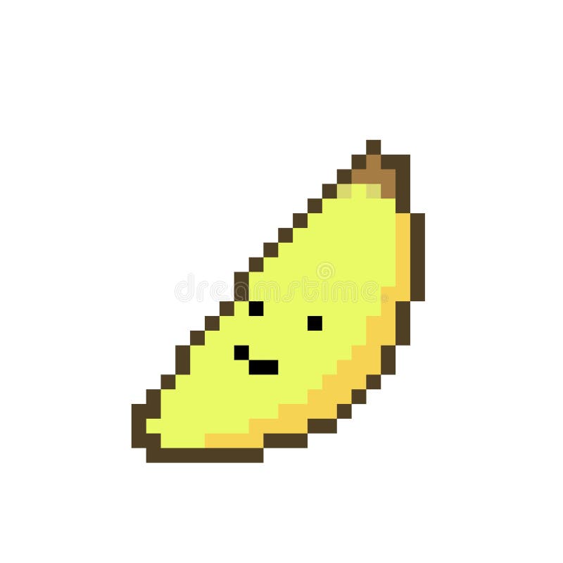 Pixel De Banana De Desenho Vetorial Para Ativo De Jogos Ilustração do Vetor  - Ilustração de frutas, fundo: 221776838