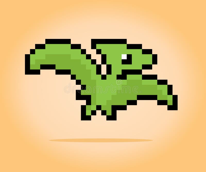 Dinossauro Do Jogo Do Começo Com Fogo, Caráter Do Pixel Ilustração do Vetor  - Ilustração de irritado, projeto: 152841445