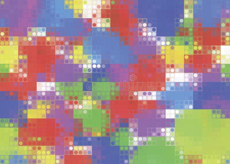 Pixel del extracto del fondo multicolor con los puntos iridiscentes ilustración del vector Pixel del extracto del fondo multicolor con los puntos iridiscentes ilustración del vector