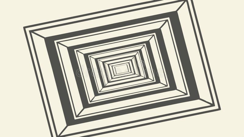 Pixel di progettazione vettoriale per la progettazione di pannelli concentrici per l'illuminazione ottica Generative AI illustrazione di stock