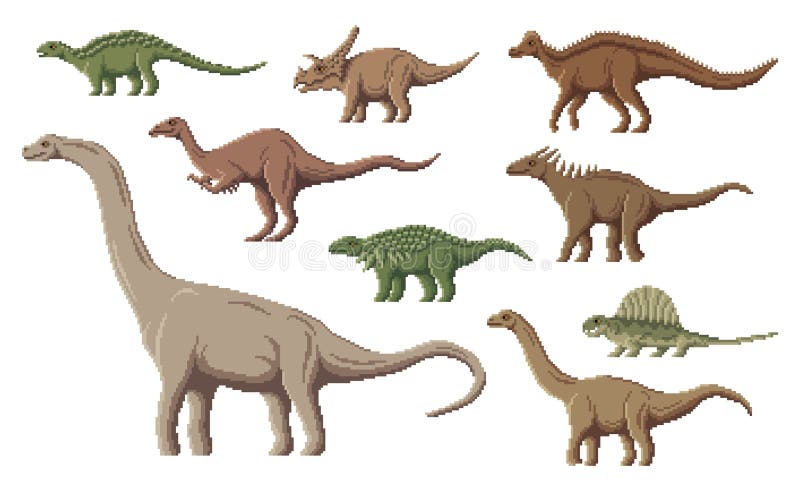 Pixel art de dinossauro descrevendo erro offline para internet