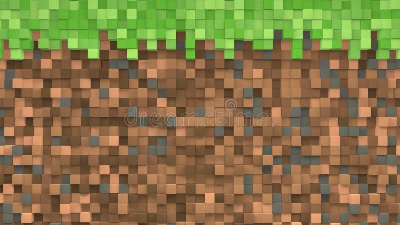 Origami Minecraft grass block texture and template