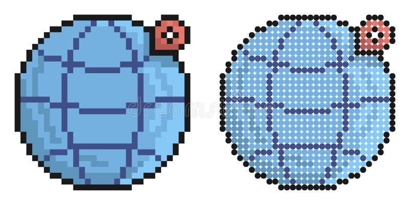 Pixel Icon Map With Checkpoint Mark Navigation On Paper Map Using
