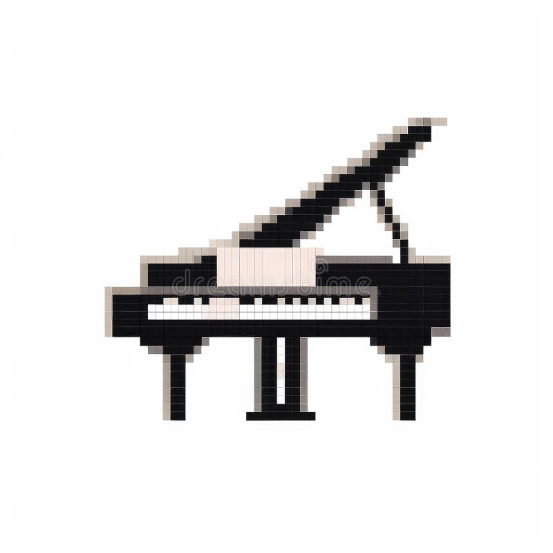 pixel arte ilustração piano. pixelizada piano. piano música ícone  pixelizada para a pixel arte jogos e ícone para local na rede Internet e  vídeo jogo. velho escola retrô. 27791293 Vetor no Vecteezy