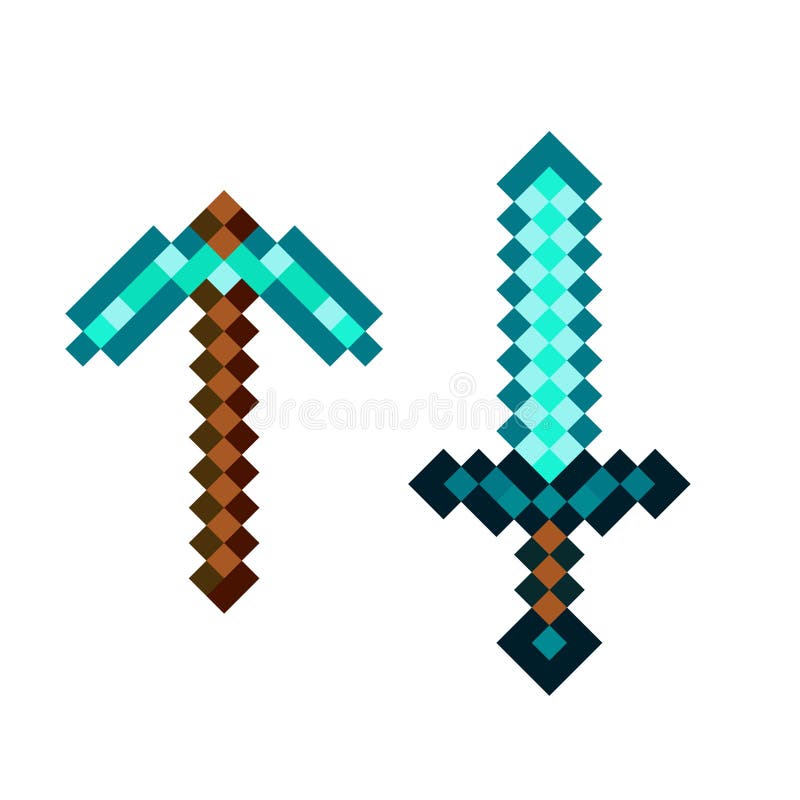 Download Diamond Sword Sword Minecraft Royalty-Free Stock