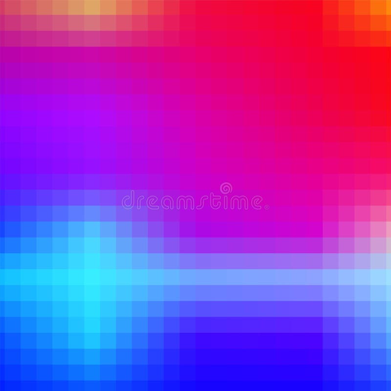 Pixel Square Color Abstract Background. Digital Glitch Stock Vector ...