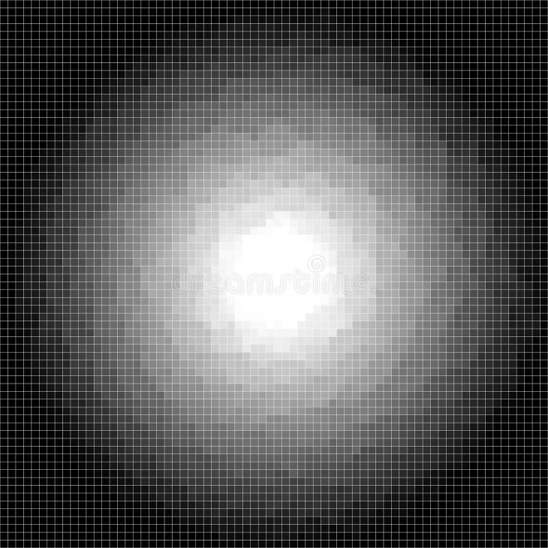 Pixel squares background. Monochrome geometric texture. Vector Illustration stock illustration