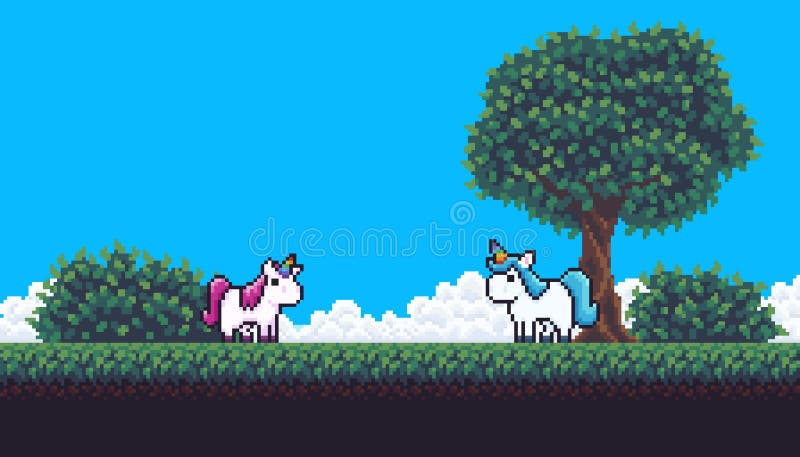Pixel-Szene vektor abbildung
