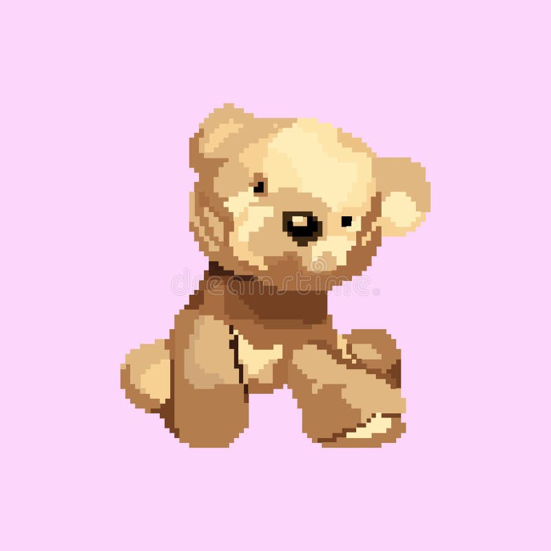 Pixel teddy bear. 