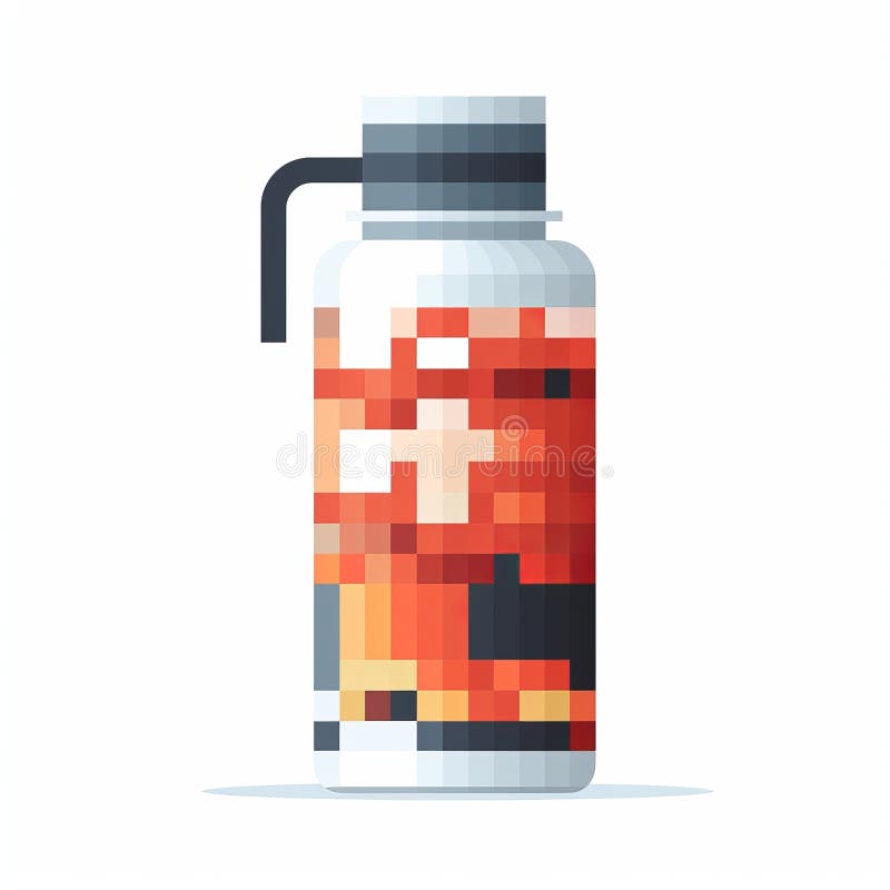 Free Vectors  Thermos icon with red motif