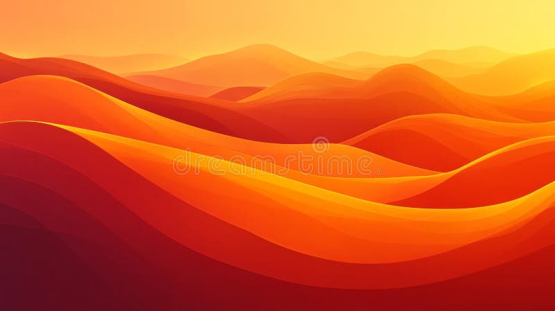 Pixelated Desert Landscape Sunset stock illustration