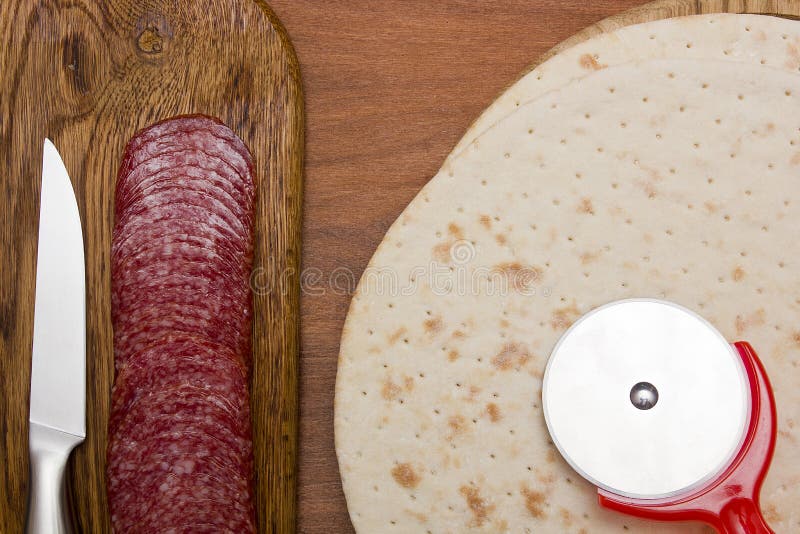 Pizza base cake stock photo. Image of preparation, round 59579852