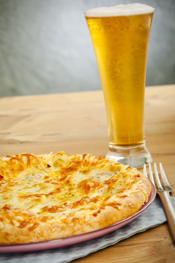 Pizza and beer