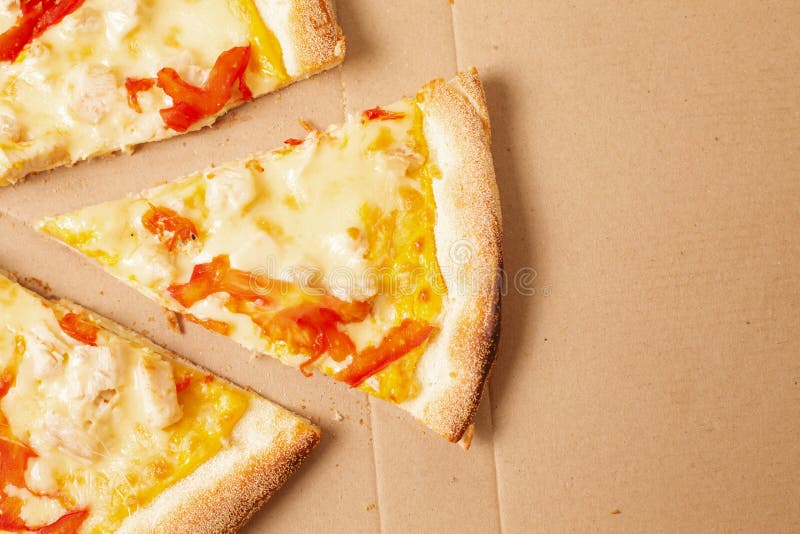 Delivery Box with Delicious Pizza Stock Photo Image of baked