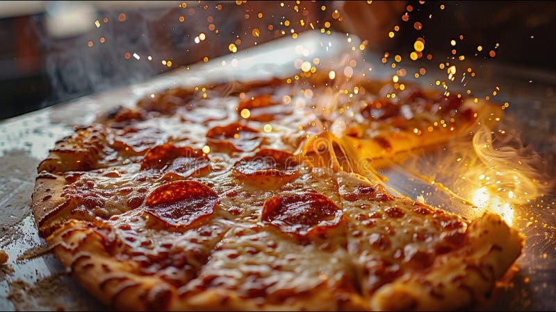 Una grande sfoglia circolare di pasta leggera buongustaio pasto pasto concentrarsi eccellente cucinando pasto.