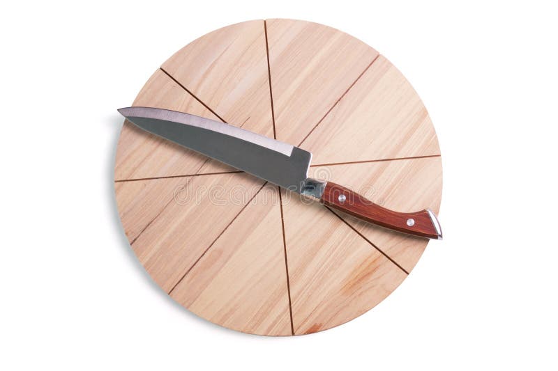 Pizza Cutting Board and Knife Stock Image Image of board, tools 12579523