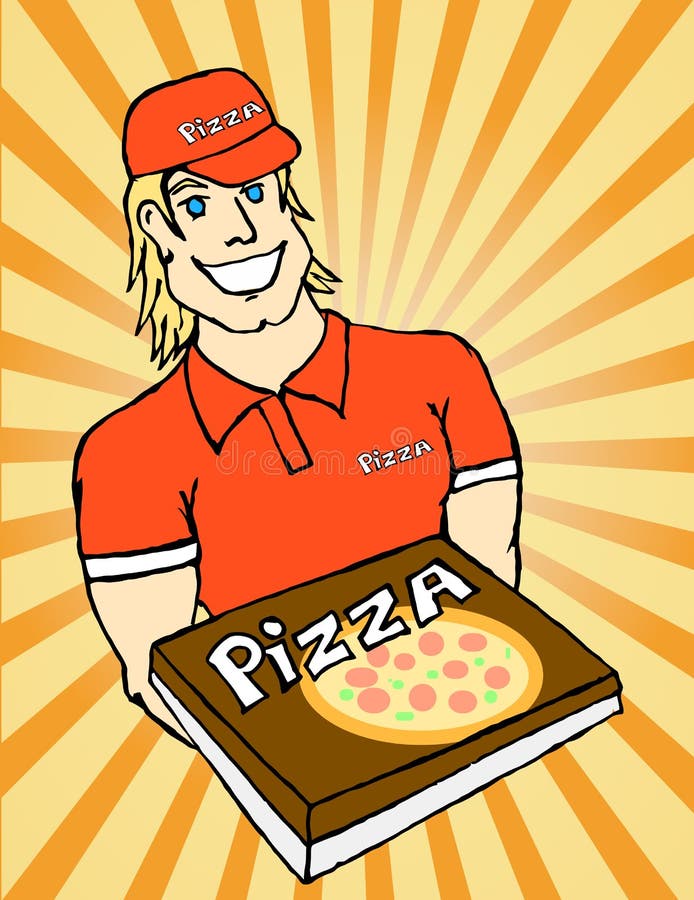 Pizza Delivery Guy Stock Illustrations 456 Pizza Delivery Guy Stock