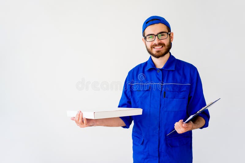 Pizza delivery service royalty free stock image