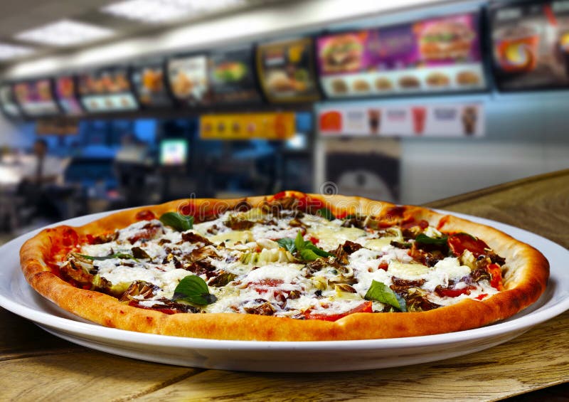 Pizza, fast food stock photo. Image of restaurant, pizzeria 54346586