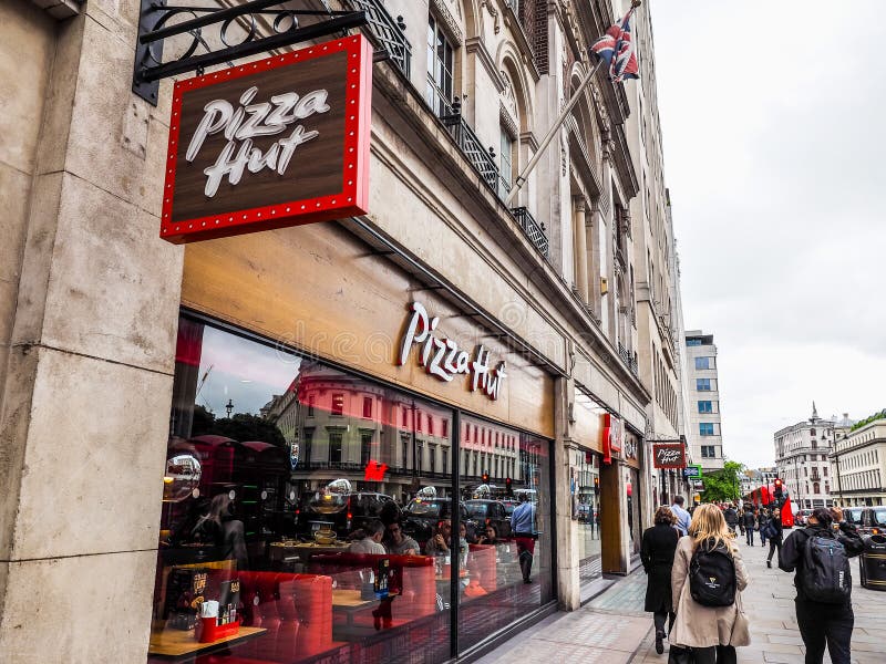 Pizza Hut Store in London (hdr) Editorial Photo Image of europe