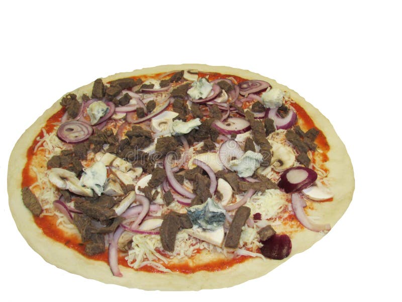 Pizza isolata su fondo bianco, pizza deliziosa fotografie stock Pizza isolata su fondo bianco, pizza deliziosa fotografie stock