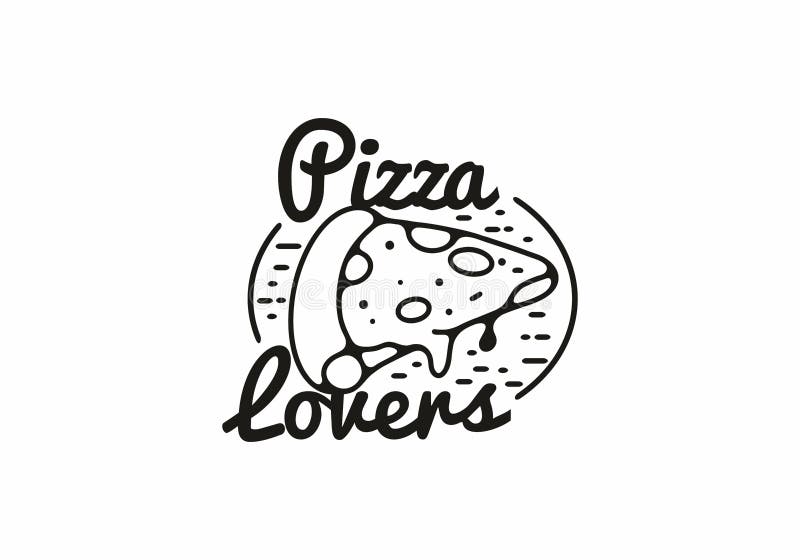 Pizza lovers stock vector. Illustration of lovers, pizza - 73834076