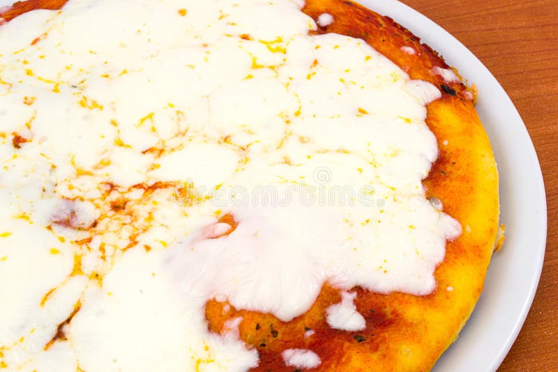 Margherita Pizza With Sausage Stock Photo Image of sausages, basil