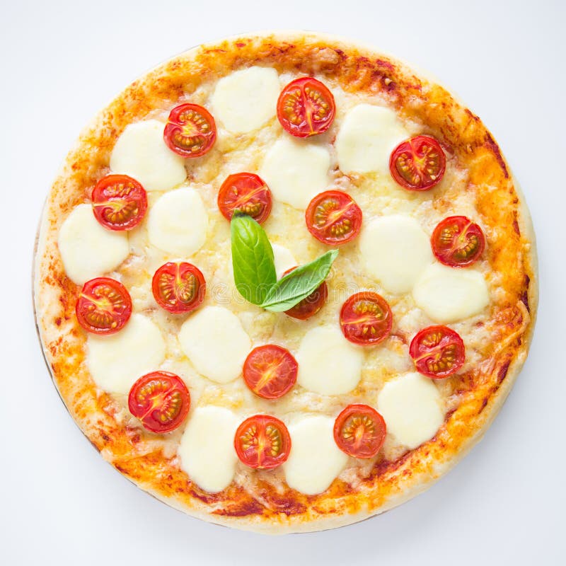 Pizza Margherita stock photo. Image of meal, margarita 44804272