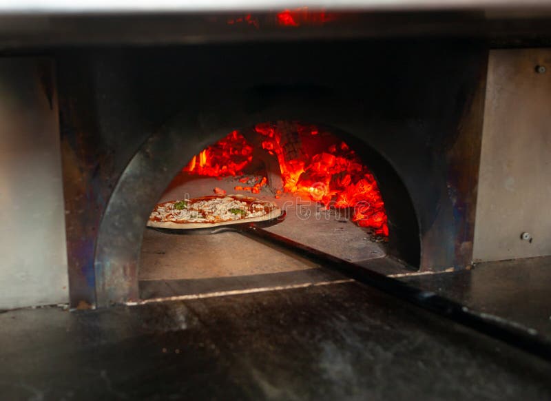 Pizza Margherita in a Wood Oven Stock Photo Image of diet, nutrition