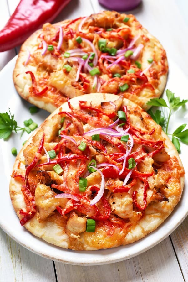 Pizza with Meat and Vegetables Stock Image Image of cooked, meat