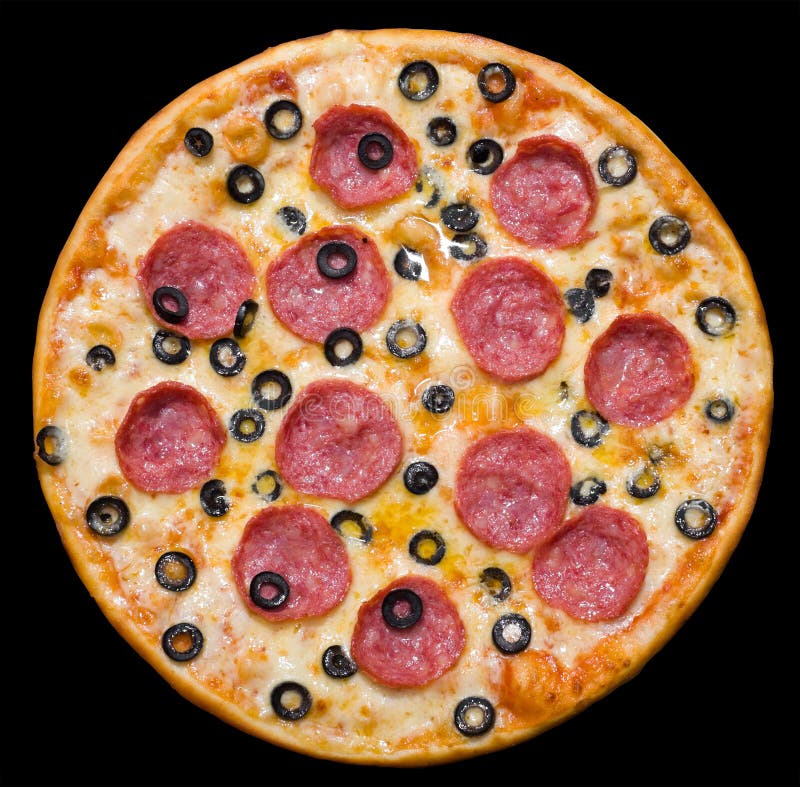 Pizza with black olives ring | Zazzle