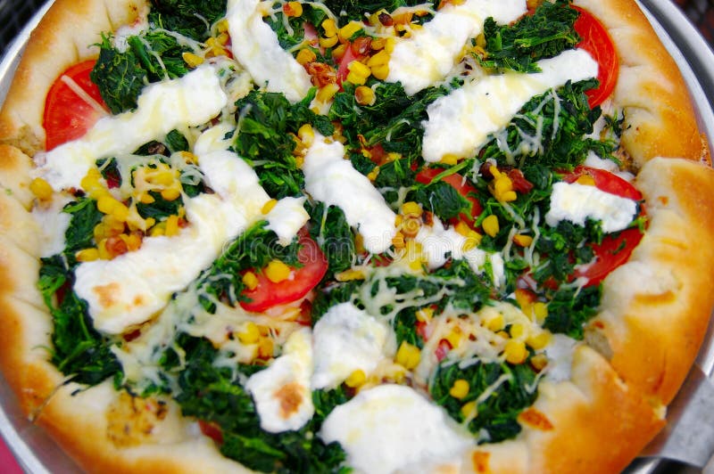 Pizza pie stock image. Image of crunchy, restaurant, serve 1090151