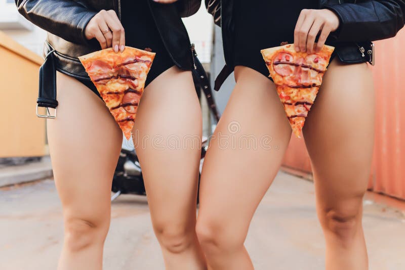 800px x 533px - Pizza Porn. Nude Lady. Minimal Fashion Art. Stock Photo - Image of italian,  pretty: 168482856
