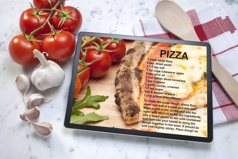 Pizza Recipe Tablet Food